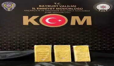 Bayburt'ta 3 Kilo Kaçak Altın!