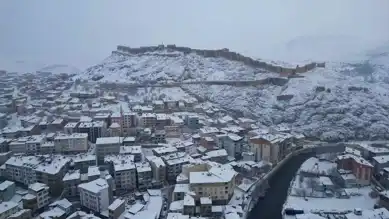 Bayburt'ta Yoğun Kar Yağışı