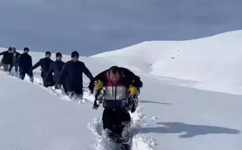 Dronla Kurtarıldılar: Kar Yağışında Kaybolan Hayvanlar Bulundu