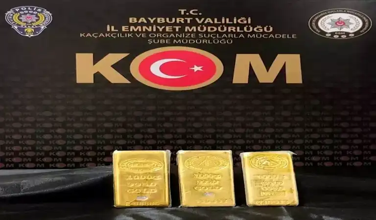 Bayburt'ta 3 Kilo Kaçak Altın!