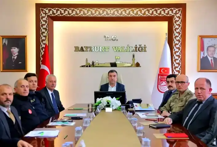 Bayburt'ta Yangın Güvenliği Planı Tartışıldı